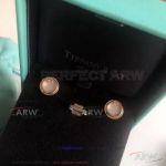 AAA Replica Tiffany T Two Mother Of Pearl Circle Earrings In Rose Gold